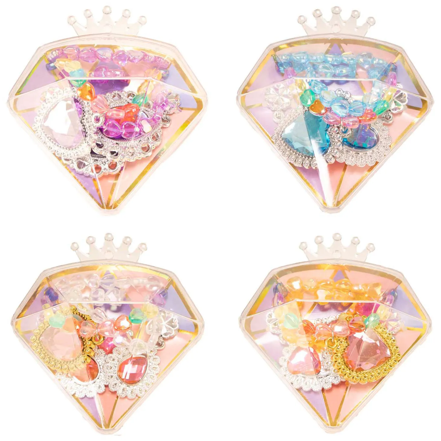 Diamant Opbergdoosje met Sieraden, 7dlg
