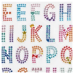 Diamant Stickers Alfabet, 1 Vel