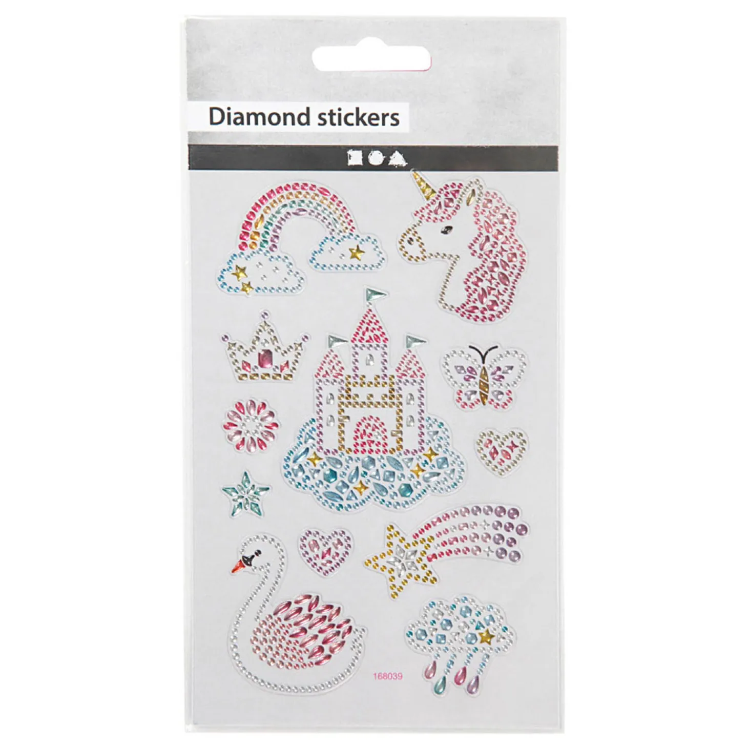 Diamant Stickers Eenhoorn, 1 Vel