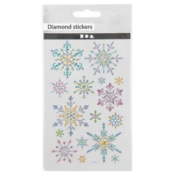 Diamant Stickers Ijskristallen, 1 Vel