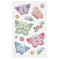 Diamant Stickers Vlinder, 1 Vel