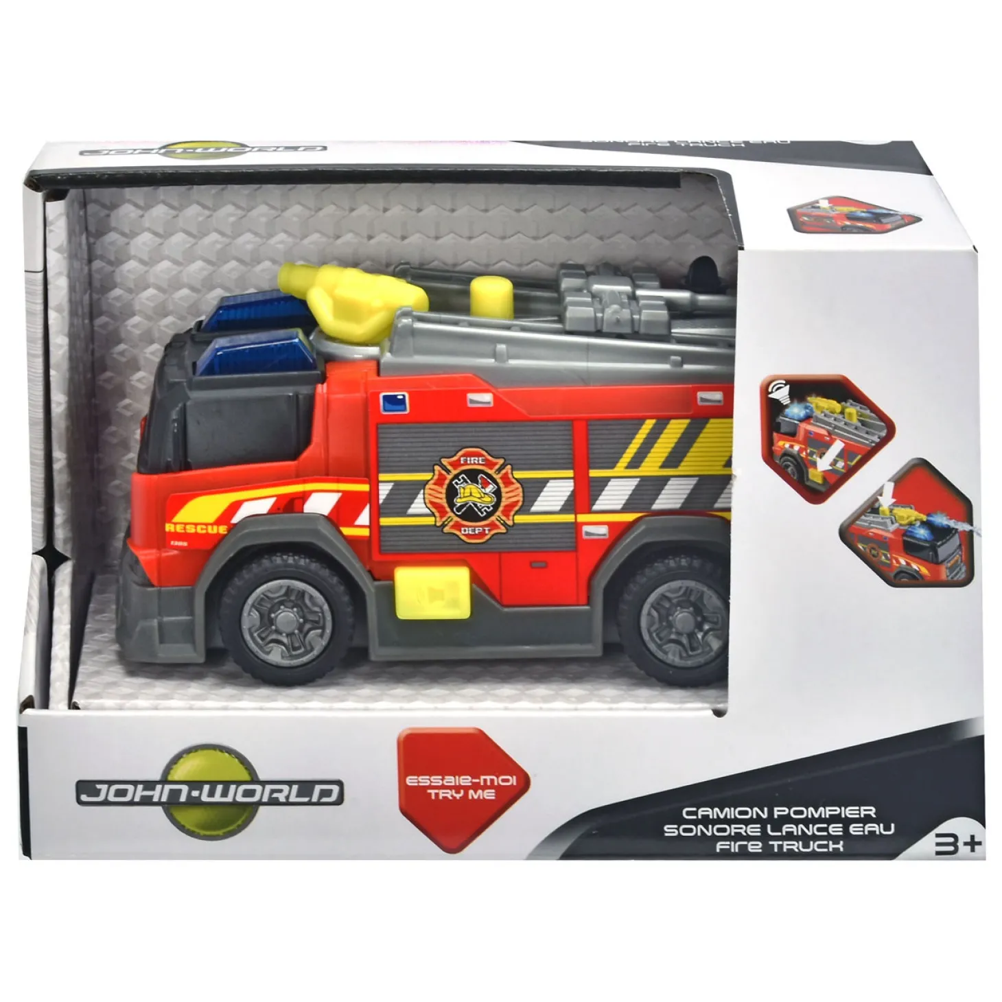 Dickie Brandweerwagen met Licht en Geluid