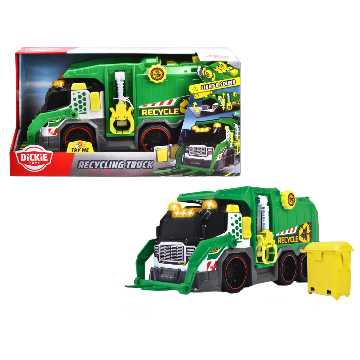 Dickie Recycle Vrachtwagen Groen