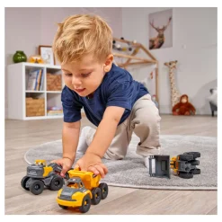 Dickie Volvo Constructie Werkvoertuigen Speelset, 3dlg.
