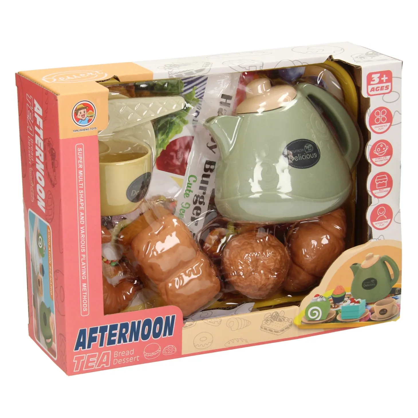 Dienblad Speeleten Thee & Broodjes