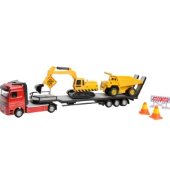 Dieplader met Constuctievoertuigen