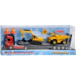 Dieplader met Constuctievoertuigen