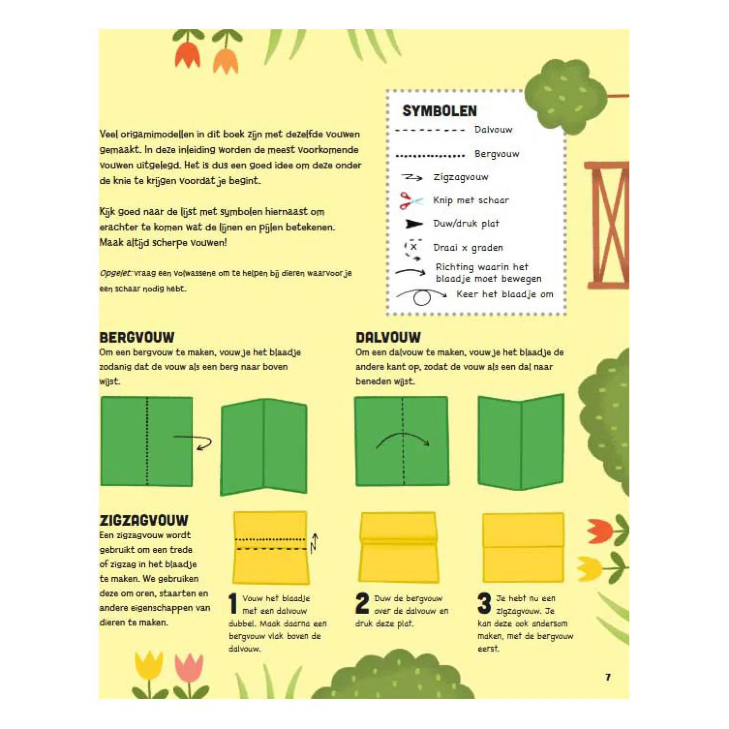 Dieren van de Boerderij - Origami