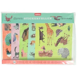 Dieren van Fiep Stickervellen, 5st