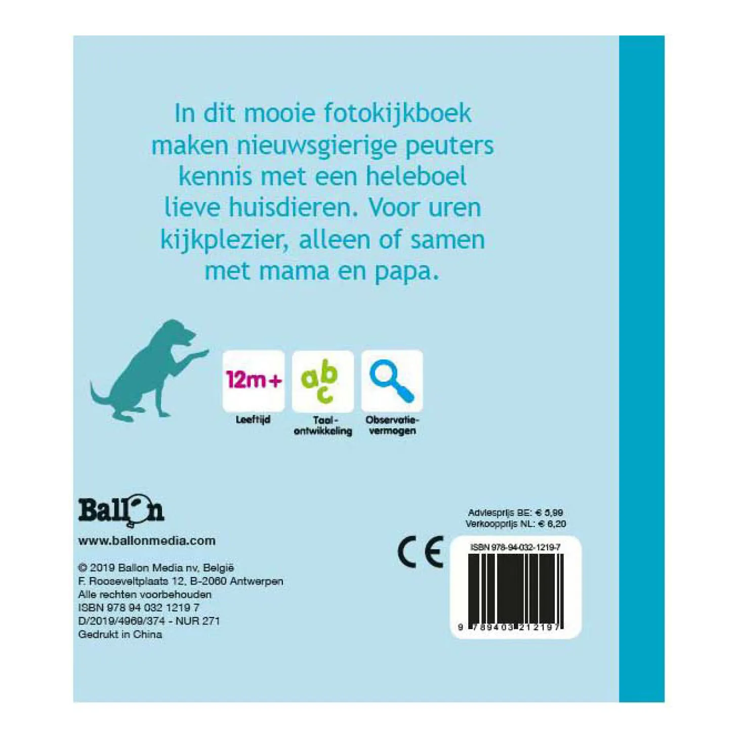 Dierenvriendjes Kartonboekje Huisdieren