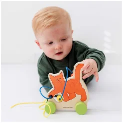 Dikkie Dik Houten Trekfiguur met Motoriekspiraal