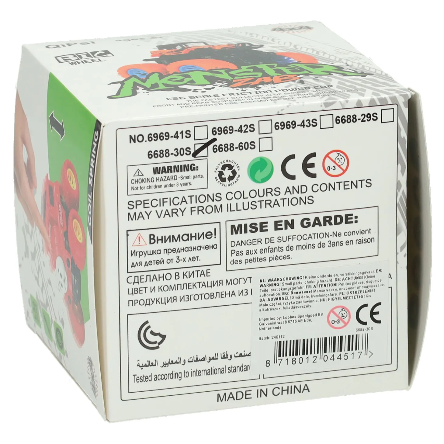 Dino Auto met Dino in een Kooi