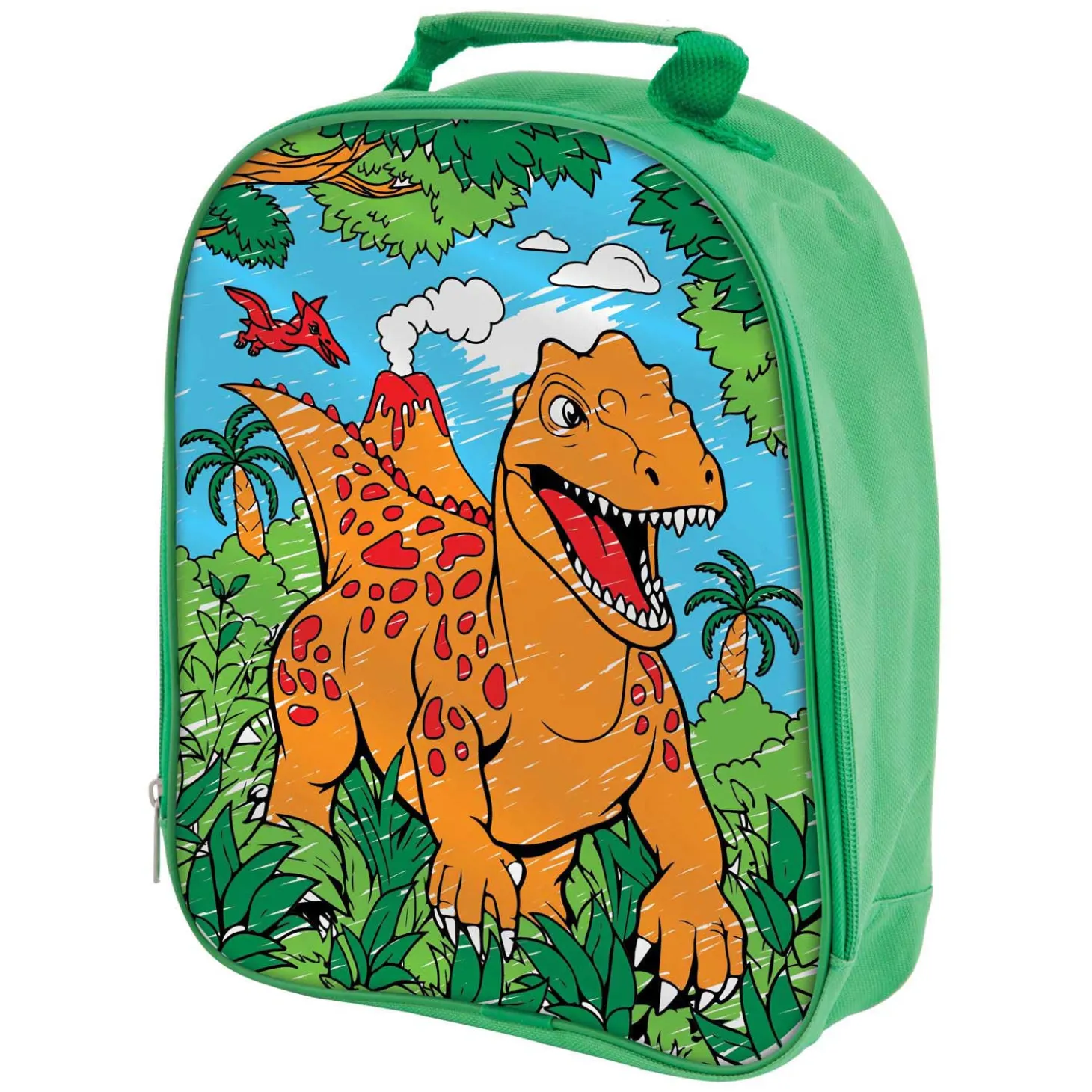 Dino Kleur je eigen Tas met Stiften