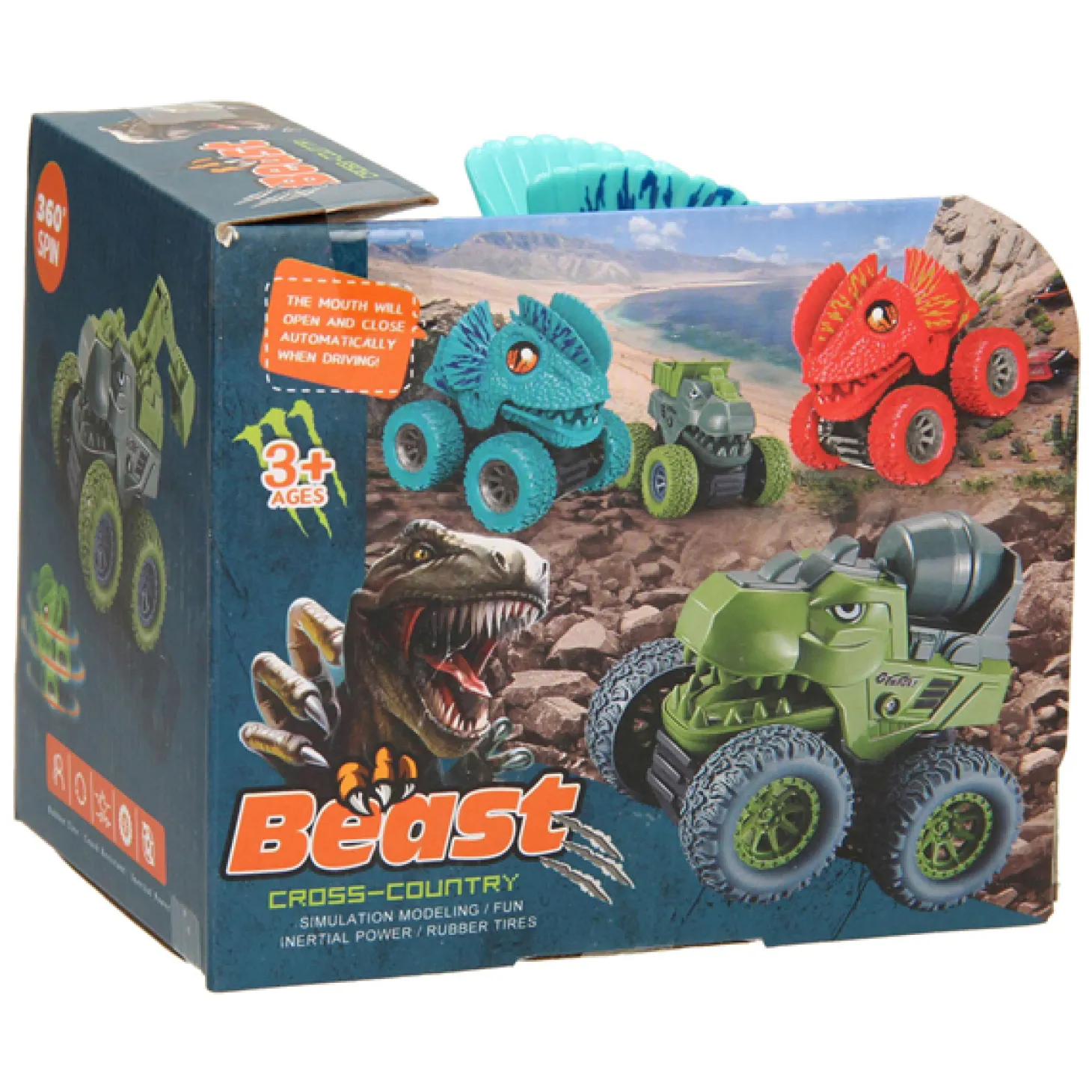 Dino Monstertruck 360 Graden