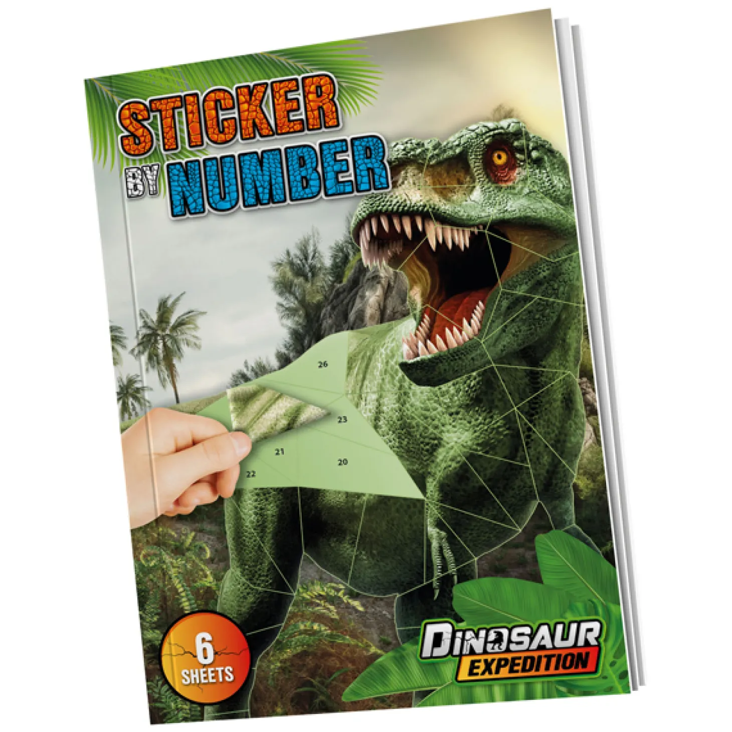 Dino Stickeren op Nummer