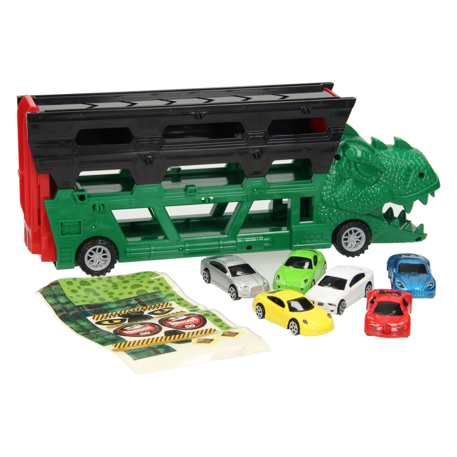 Dino Transporter met Afschietfunctie, 7dlg.