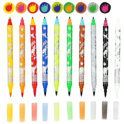 Dino World Duo Magische Dubbele Stiften, 10st.