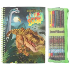 Dino World Kleurboek met Kleurpotloden