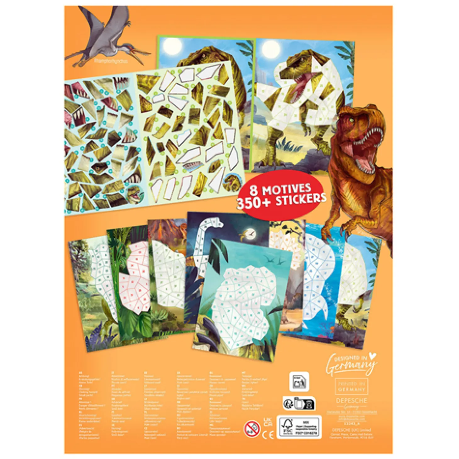 Dino World Nummer Stickers Stickerboek