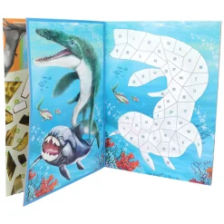 Dino World Nummer Stickers Stickerboek