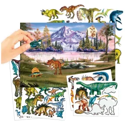 Dino World Stickerboek met Puffy Stickers