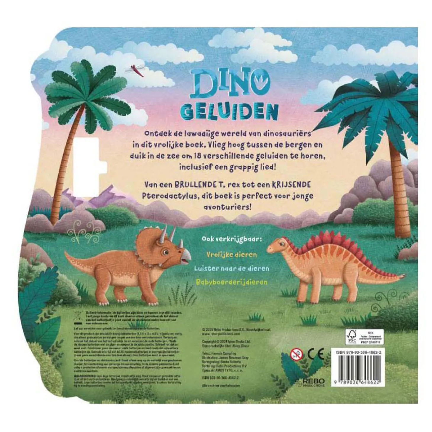 Dinogeluiden Boek - 18 Geluiden
