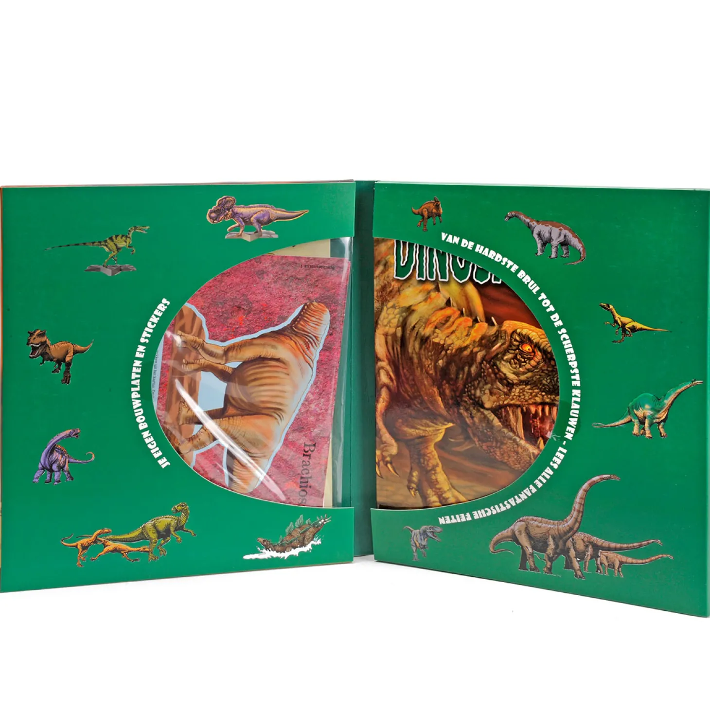 Dinosaurussen, een boek en bouwpakket