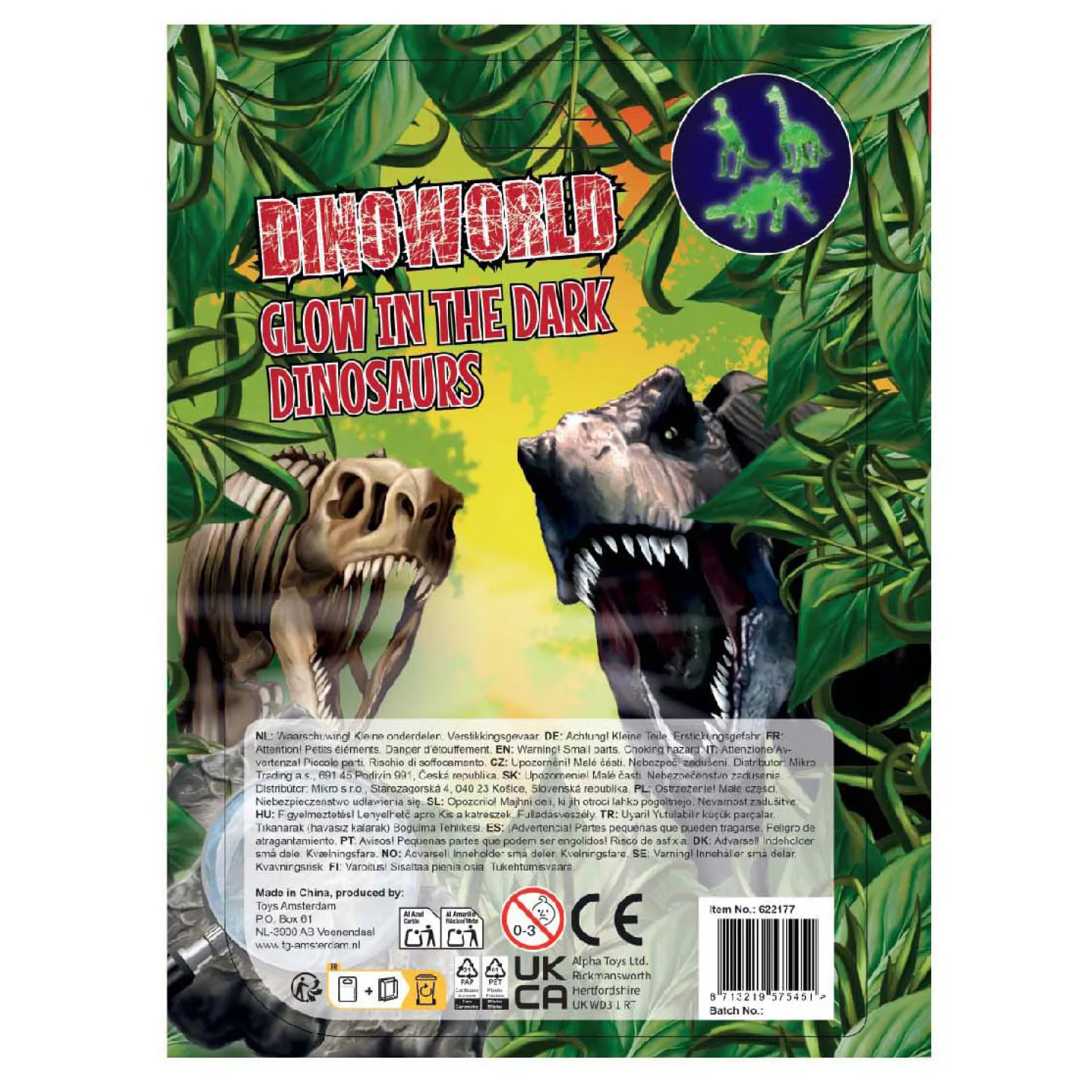 DinoWorld 3D Dinosaurus Glow in the Dark - 3st.