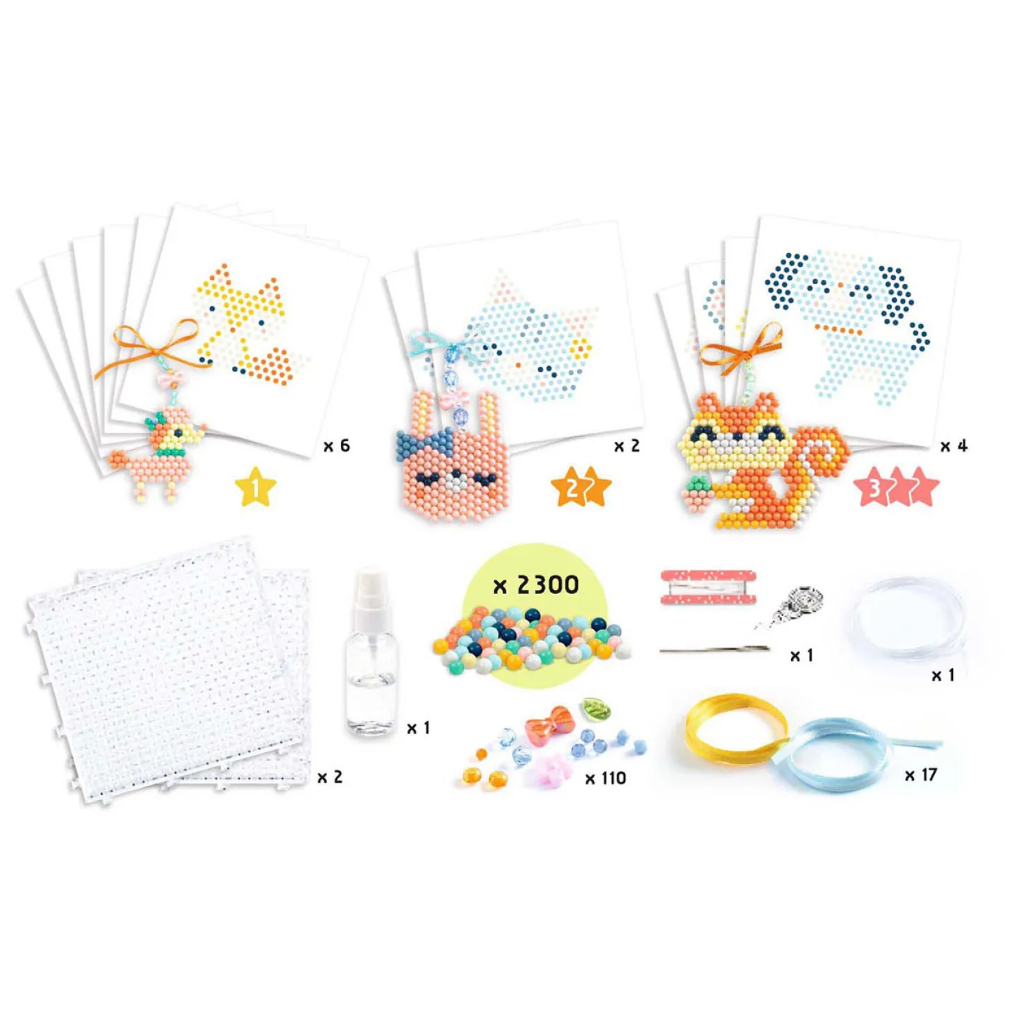 Djeco AQUA box - Waterkralen set Diertjes