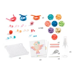 Djeco Aqua Kralen Hangers Maken - Dieren