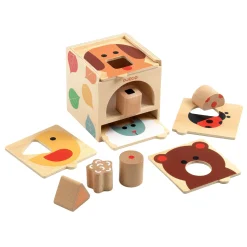 Djeco Boxbasic Houten Vormenspel, 6dlg.