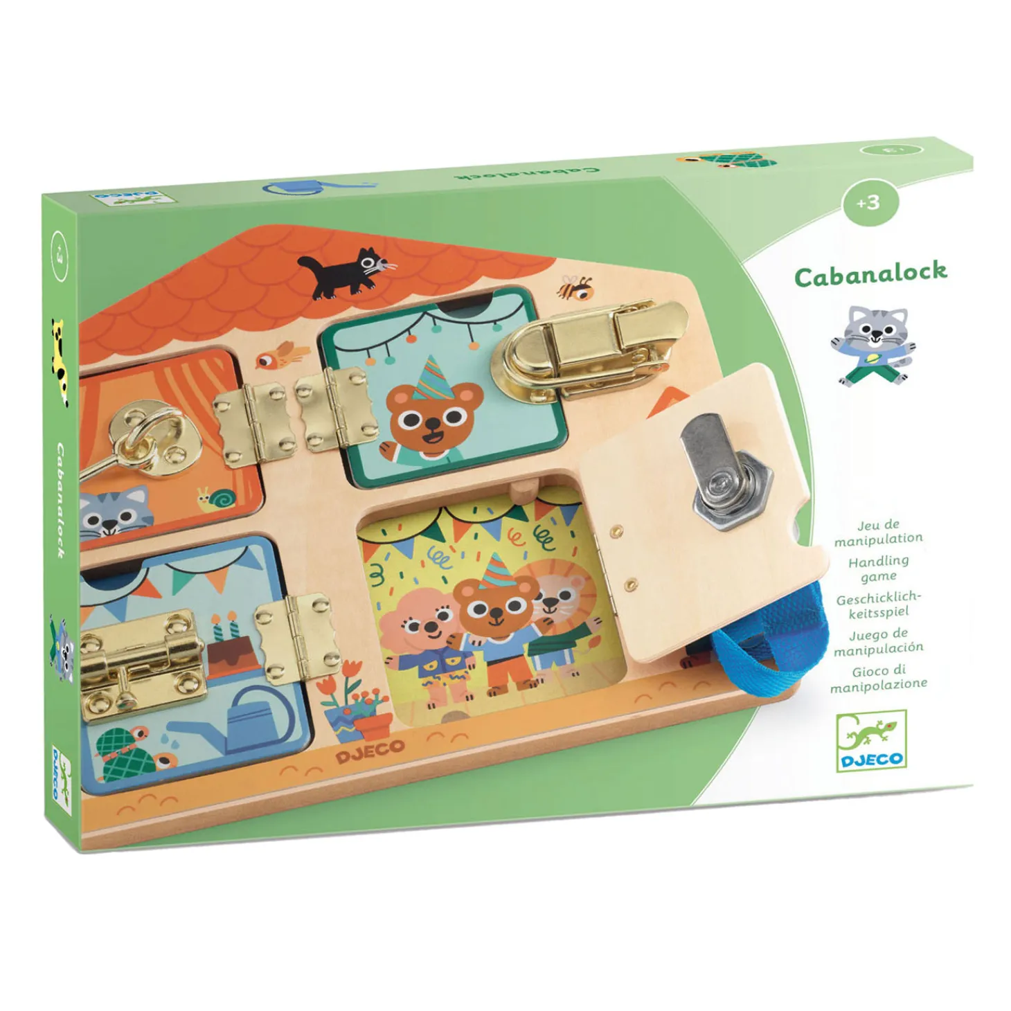 Djeco Cabanalock Houten Sloten Puzzel
