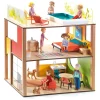 Djeco City House  Houten Poppenhuis incl. Meubels