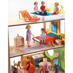 Djeco City House  Houten Poppenhuis incl. Meubels