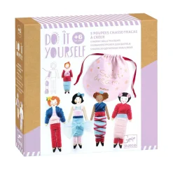 Djeco DIY - Knutselset 5 Houten Popjes