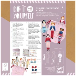 Djeco DIY - Knutselset 5 Houten Popjes