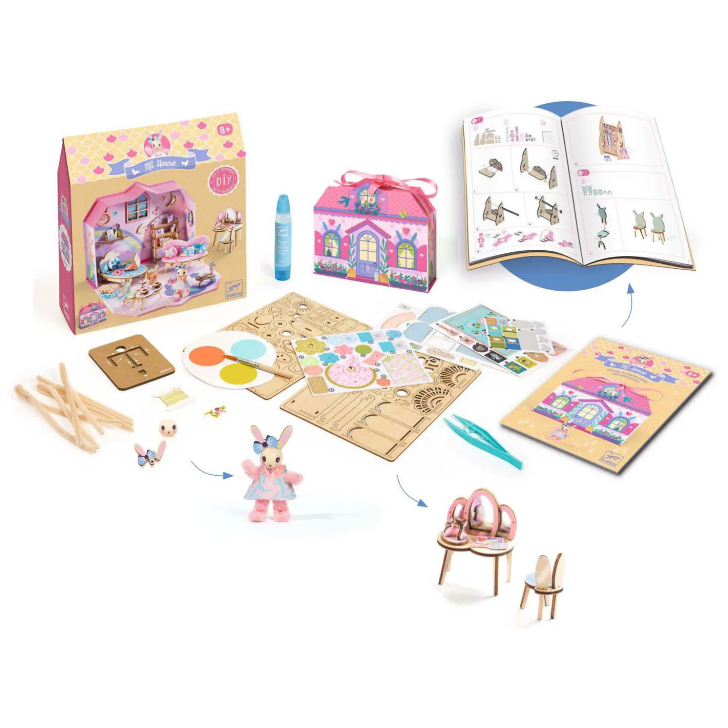 Djeco DIY - Knutselset Huisje Maken Rosie