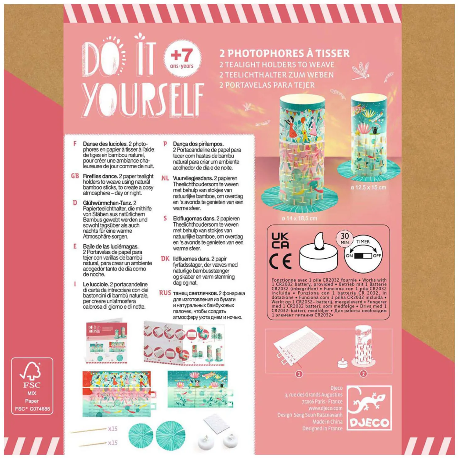 Djeco DIY - Knutselset Papieren Windlichten