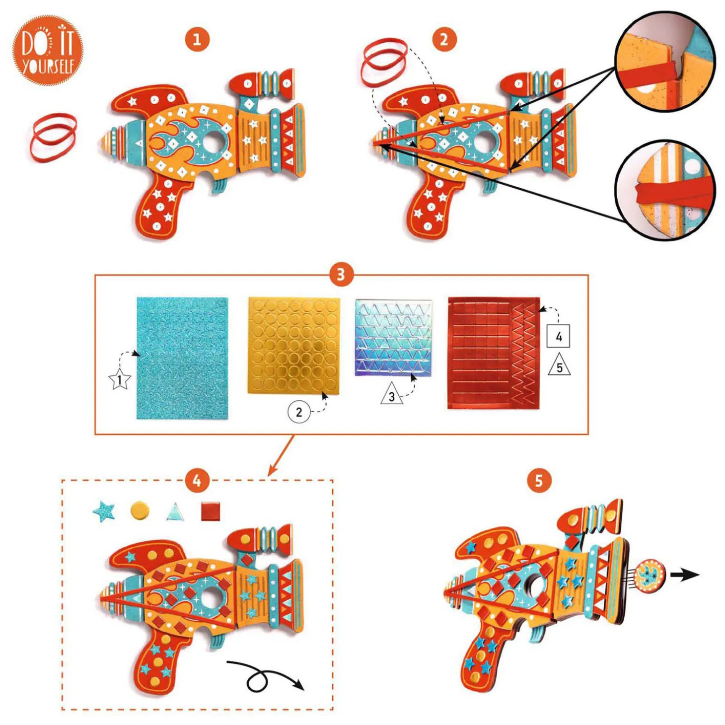 Djeco DIY - Knutselset Raketten en Ruimteschippen