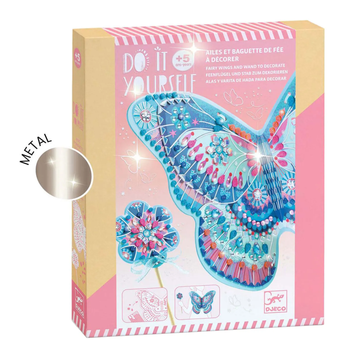 Djeco DIY - Knutselset Toverstaf en Feeenvleugels