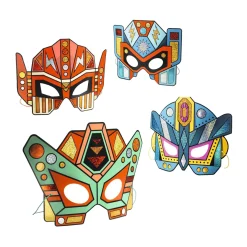 Djeco DIY - Masker Super Robots - 4 Maskers