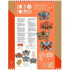 Djeco DIY - Masker Super Robots - 4 Maskers