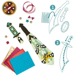 Djeco DIY Mozaiek Piraten Zwaard