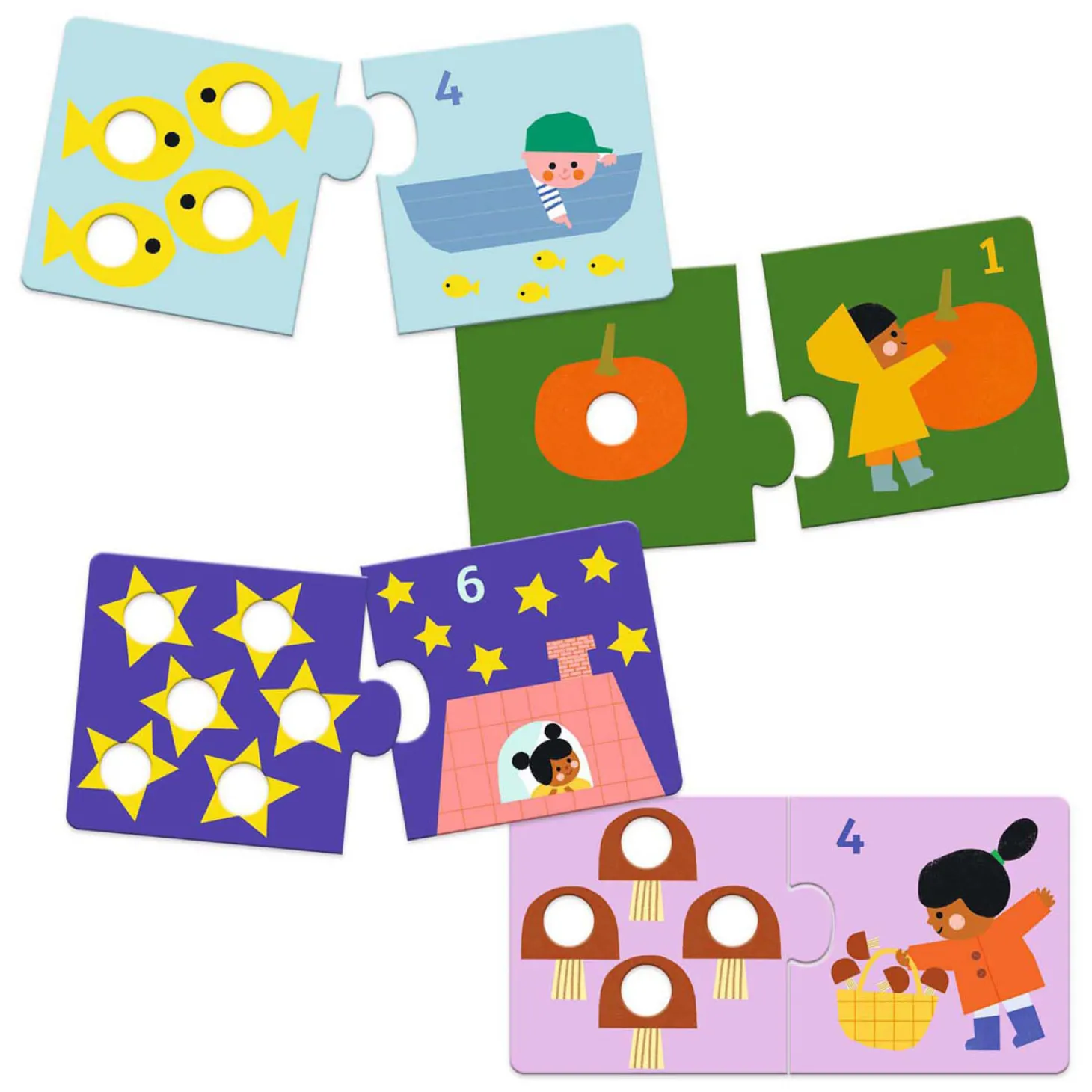 Djeco Duo Educatieve Puzzel Cijfers