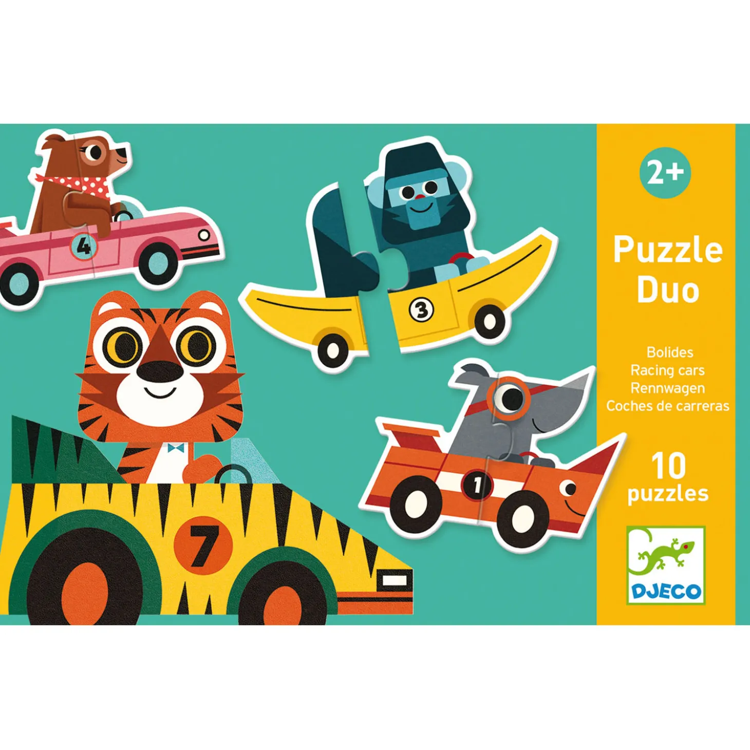 Djeco Duo Voertuigen 10in1 Puzzel