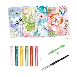 Djeco Glitterschilderijen - Vlinders