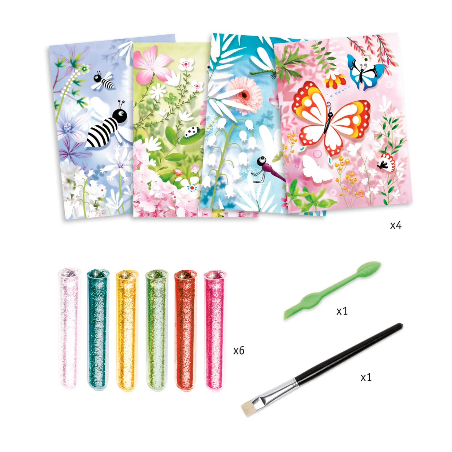 Djeco Glitterschilderijen - Vlinders