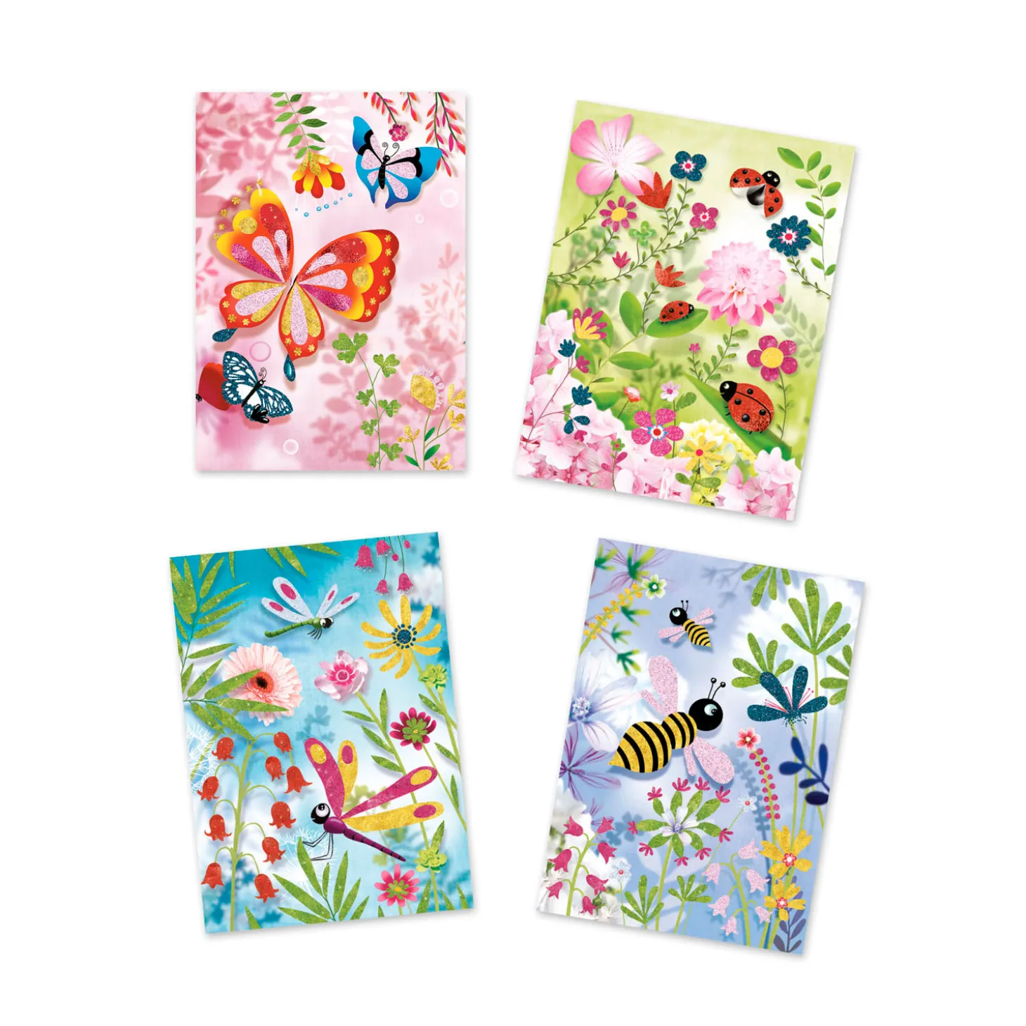 Djeco Glitterschilderijen - Vlinders