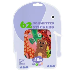 Djeco Grote Stickers - Safari Dieren