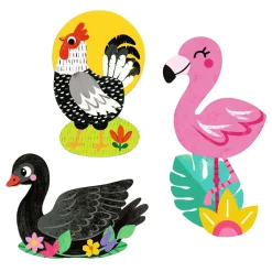 Djeco Grote Stickers - Vogels